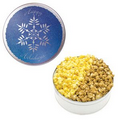 King Size Popcorn Tin - Snowflake Design